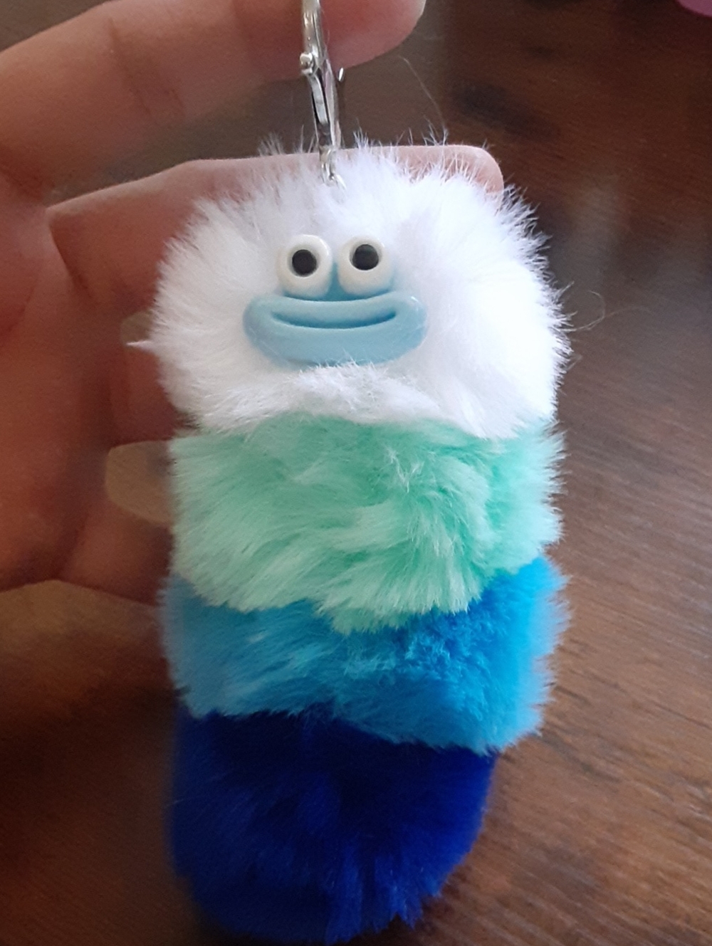 Plush Fidget Caterpillar Keychain Bag Charm